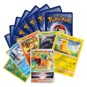 100 Cartas Pokémon 10 Brilhantes e 1 Ultra Rara Originais