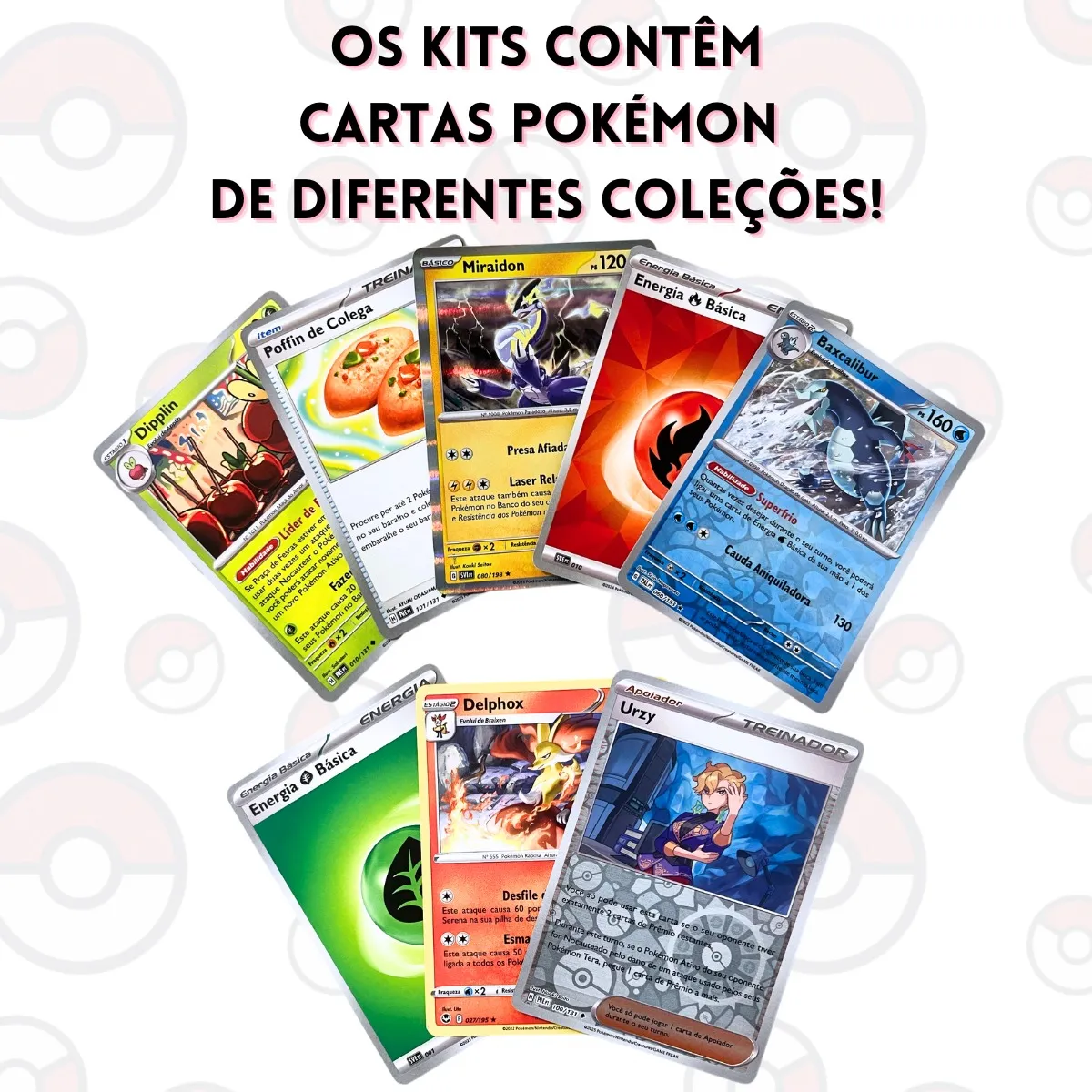 50 Cartas Pokémon 5 Brilhantes Originais Chaveiro Adesivos - Imagem 2