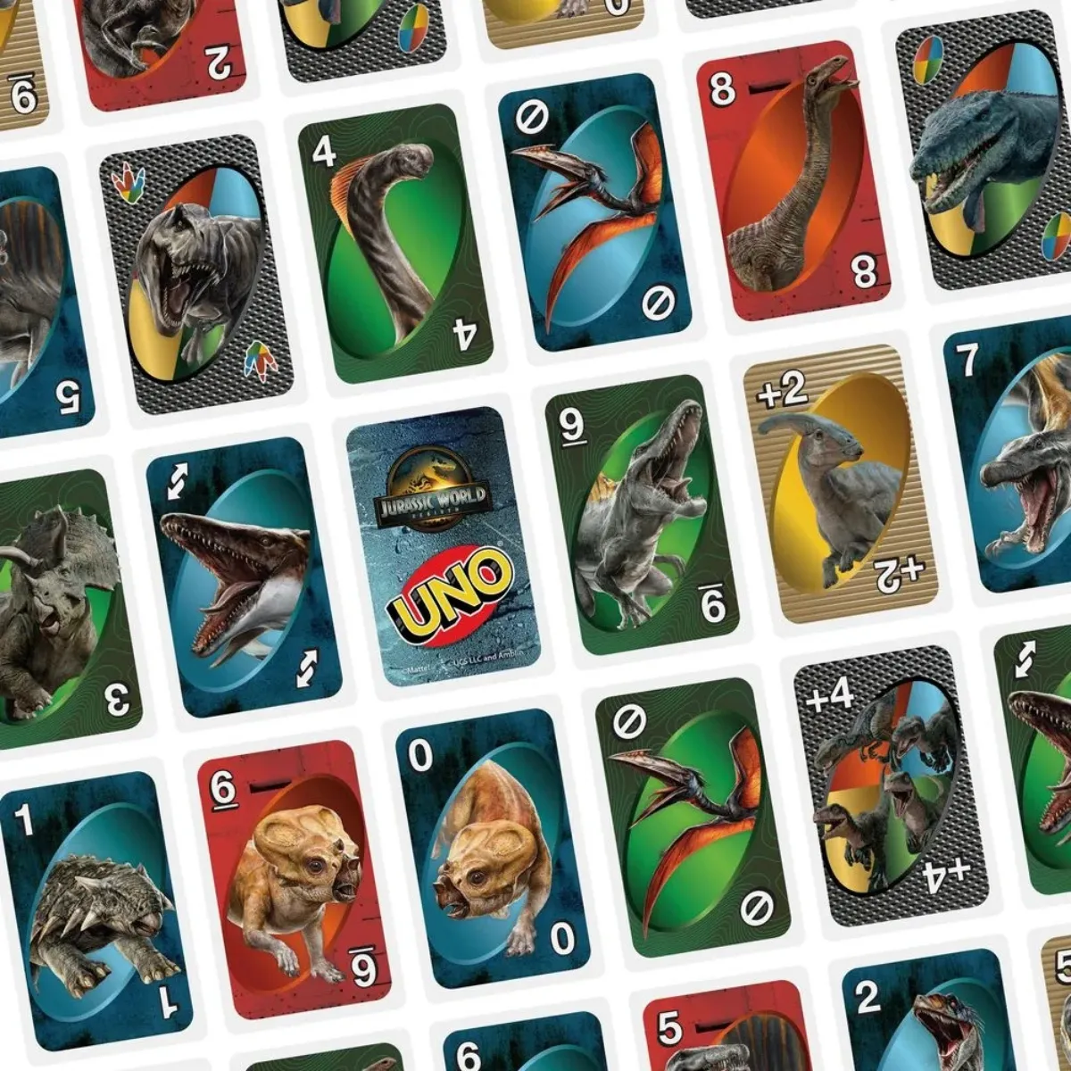 Uno Jurassic World Rebirth Jogo De Cartas Jft28 - Mattel - Imagem 5