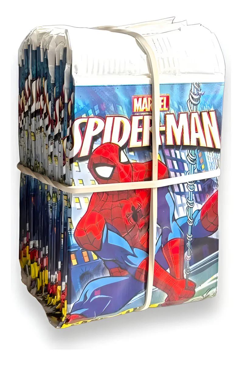 Kit 250 Cards Figurinhas Spiderman 50 Pacotes Homem Aranha Personagem Spider Man
