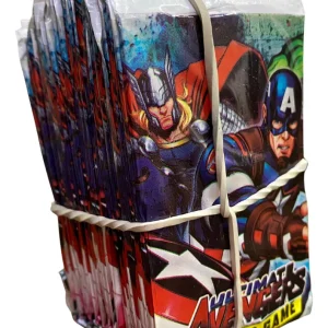 200 Cards Figurinha Marvel Vingadores - 50 Envelopes