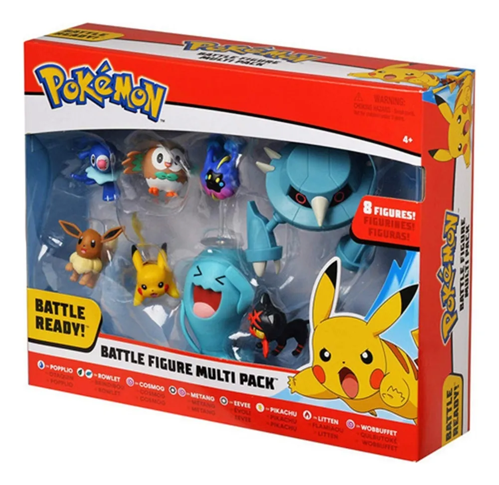 8 Peças De Brinquedos Pokémon