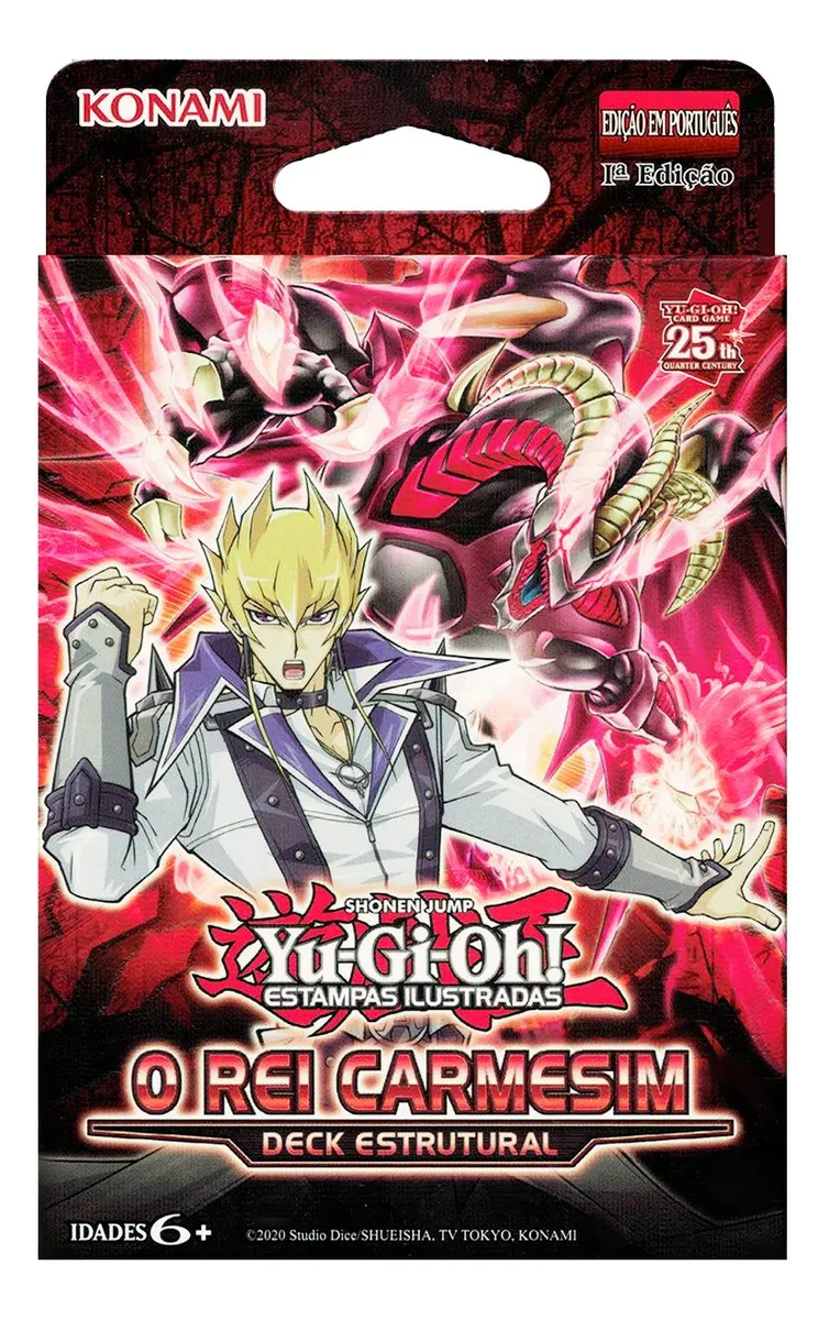 Yugioh Deck Estrutural Rei Carmesim Cartas Português Konami - Imagem 5