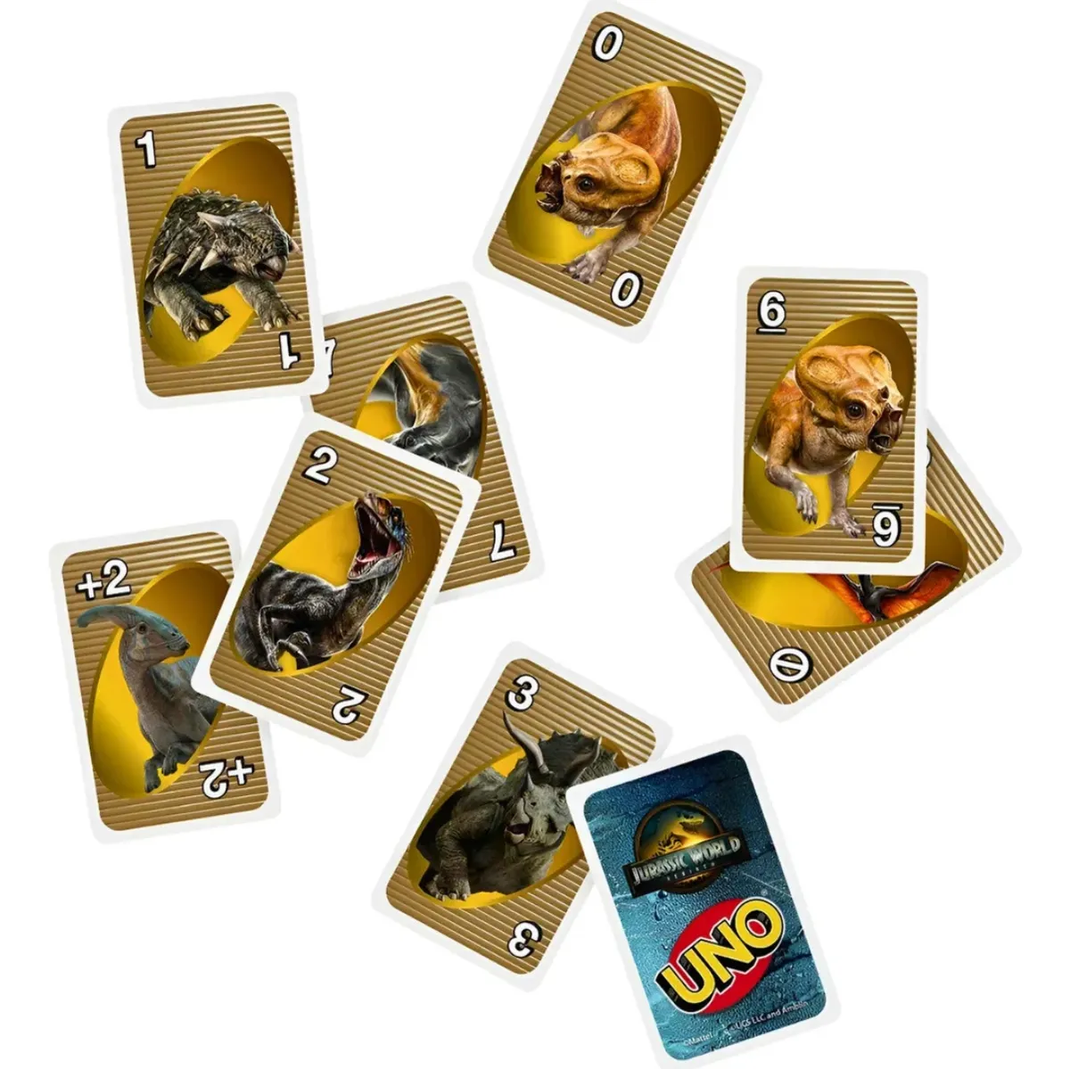 Uno Jurassic World Rebirth Jogo De Cartas Jft28 - Mattel - Imagem 2