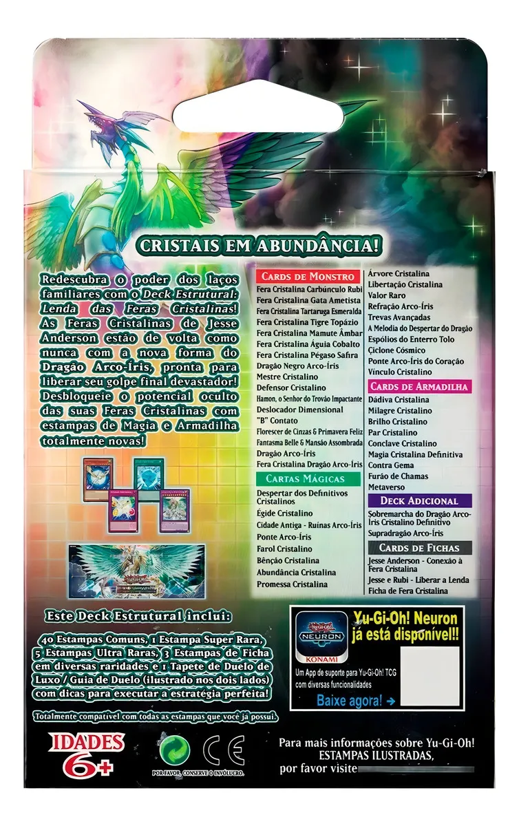 Deck Estrutural Lenda Das Feras Cristalinas Yu-gi-oh - Imagem 4