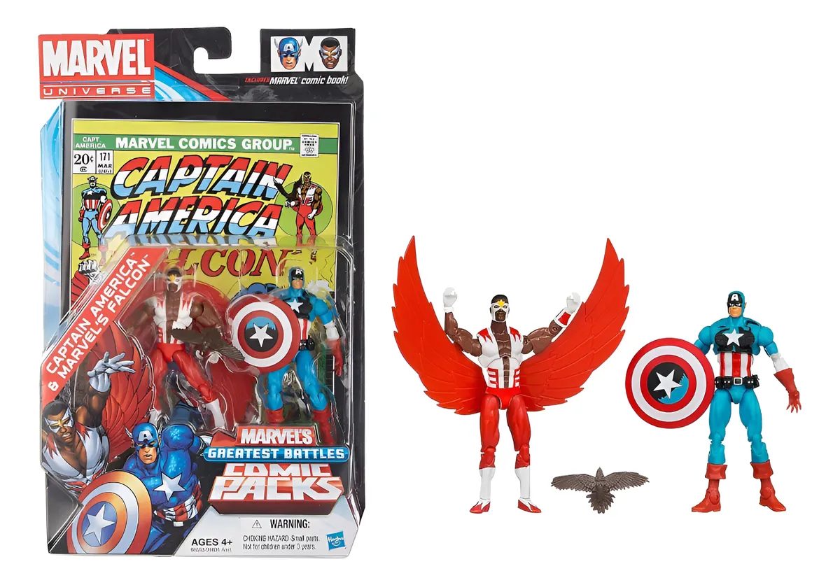 Marvel Universe Greatest Battles Capitão América E Falcon - Imagem 2