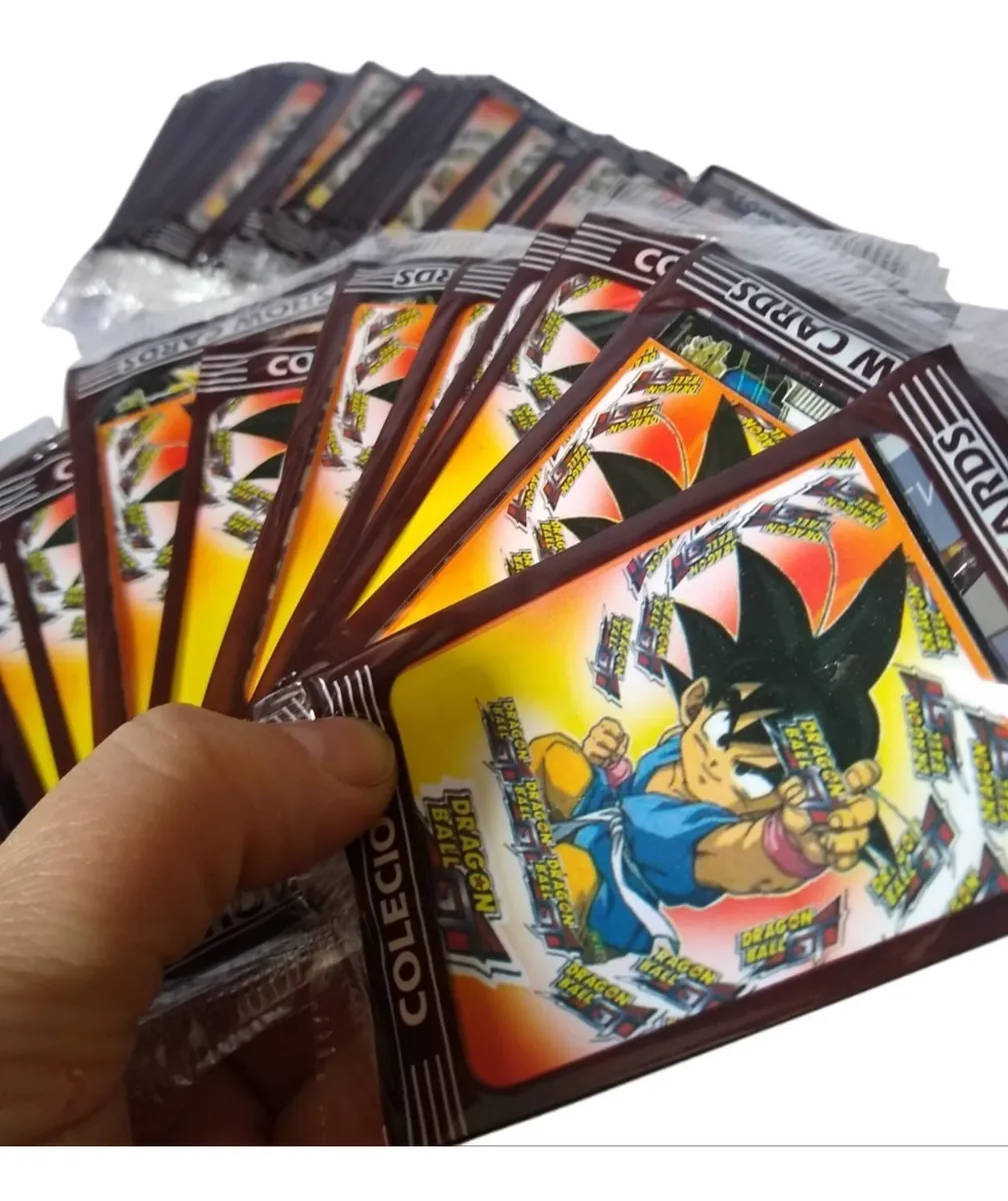 Kit 200 Cards Dragon Ball Z =50 Envelope Cartinhas Goku - Imagem 3